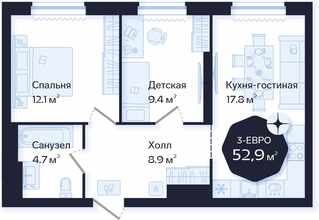 Меблировка Вариант 1